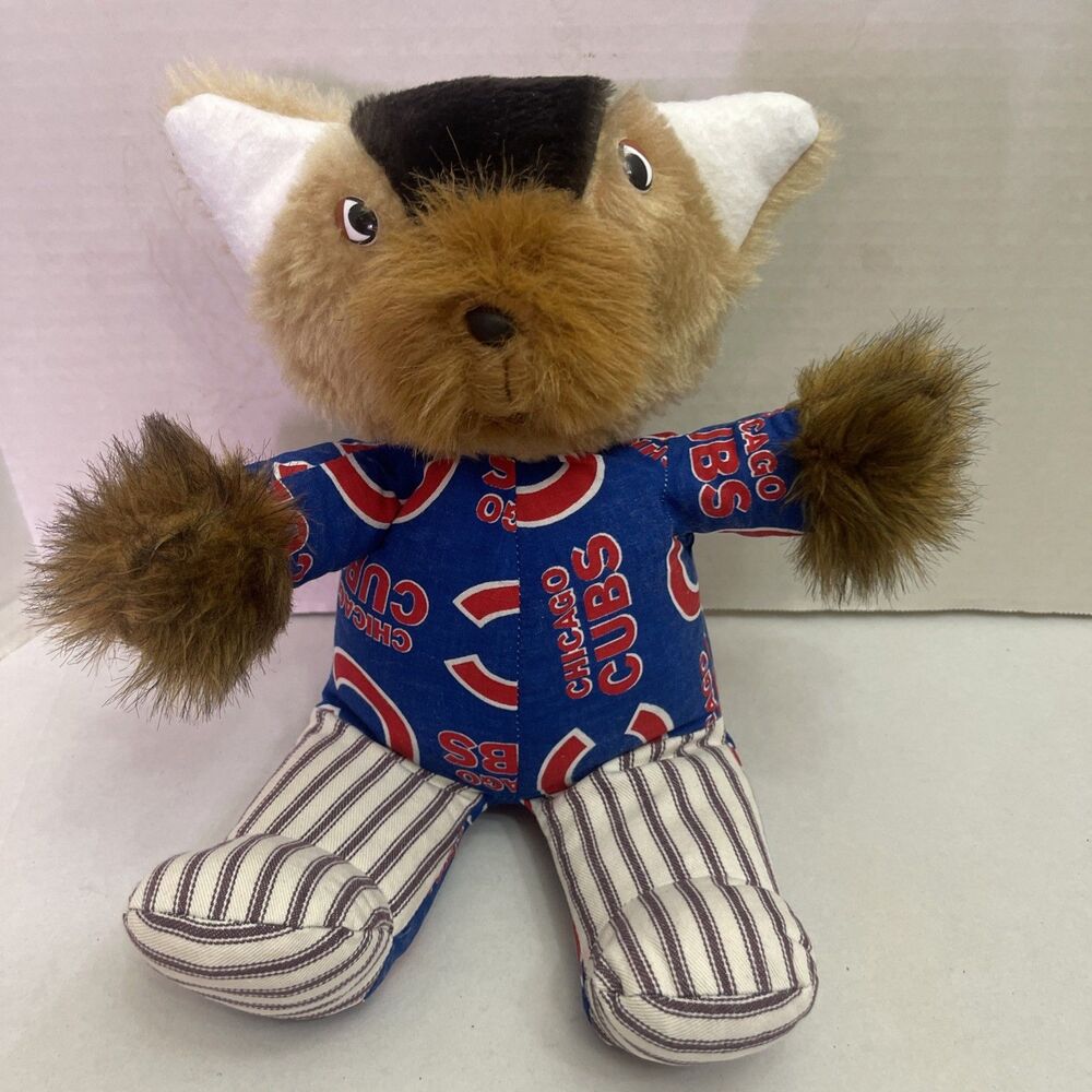 Vintage MLB Chicago Cubs Teddy Bear Plush Mascot Stuffed Animal